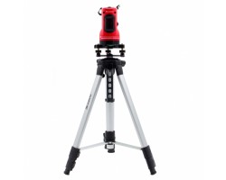 Уровень лазерный самовыравнивающийся, 150 мм, штатив 1150 мм, набор в пластиковом кейсе Matrix-foto3