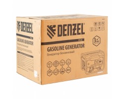 Генератор бензиновый PS 25, 2.5 кВт, 230 В, 15 л, ручной стартер Denzel-foto28