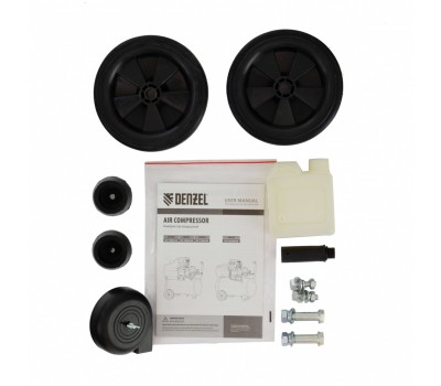 Компрессор воздушный прямой привод DC1700/50, 1.7 кВт, 50 литров, 260 л/мин Denzel