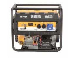 Генератор бензиновый PS 70 EA, 7.0 кВт, 230 В, 25 л, коннектор автоматики, электростартер Denzel-foto9