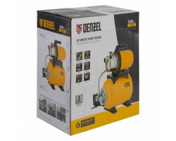 Насосная станция PS800X, 800 Вт, 3200 л/ч, ресивер 24 л, подъем 38 м, нержавейка Denzel-foto9