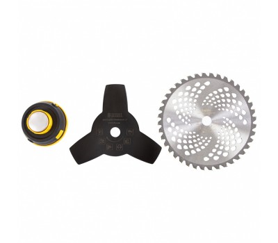 Триммер бензиновый DGT 330, 33 см3, 1.8 л. с, неразъемная штанга, состоит из 2 частей Denzel Триммер бензиновый DGT 330, 33 см3, 1.8 л. с, неразъемная штанга, состоит из 2 частей Denzel