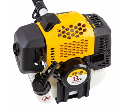 Триммер бензиновый DGT 330, 33 см3, 1.8 л. с, неразъемная штанга, состоит из 2 частей Denzel Триммер бензиновый DGT 330, 33 см3, 1.8 л. с, неразъемная штанга, состоит из 2 частей Denzel