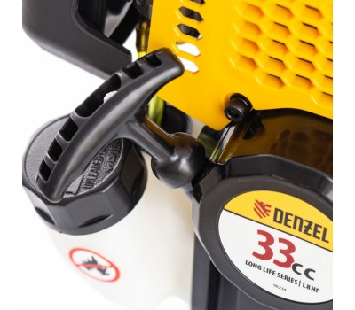 Триммер бензиновый DGT 330, 33 см3, 1.8 л. с, неразъемная штанга, состоит из 2 частей Denzel Триммер бензиновый DGT 330, 33 см3, 1.8 л. с, неразъемная штанга, состоит из 2 частей Denzel