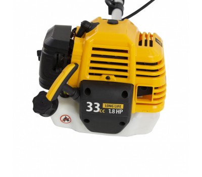 Триммер бензиновый DT 33S, 33 см3, 1.8 л. с, разъемная штанга, состоит из 2 частей Denzel Триммер бензиновый DT 33S, 33 см3, 1.8 л. с, разъемная штанга, состоит из 2 частей Denzel