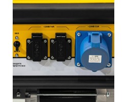 Генератор бензиновый GE 7900, 6.5 кВт, 220 В/50 Гц, 25 л, ручной пуск Denzel-foto16