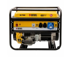 Генератор бензиновый GE 7900, 6.5 кВт, 220 В/50 Гц, 25 л, ручной пуск Denzel-foto4