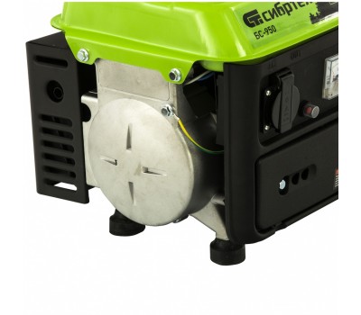 Генератор бензиновый БС-950, 0.8 кВт, 230 В, 2-х тактный, 4 л, ручной стартер Сибртех