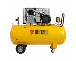 Компрессор воздушный BCI3000-T/200, ременный привод , 3.0 кВт, 200 литров, 530 л/мин Denzel-foto6