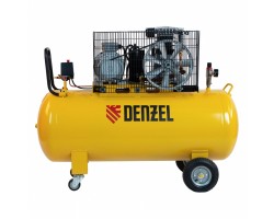 Компрессор воздушный BCI3000-T/200, ременный привод , 3.0 кВт, 200 литров, 530 л/мин Denzel-foto5