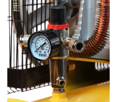 Компрессор воздушный, ременный привод BCI4000-T/100, 4.0 кВт, 100 литров, 690 л/мин Denzel