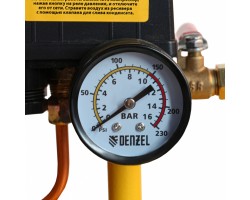 Компрессор воздушный, ременный привод BCI4000-T/100, 4.0 кВт, 100 литров, 690 л/мин Denzel-foto9