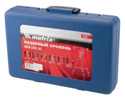 Уровень лазерный, 400 мм, 850 мм штатив, 3 глазка, (база, 2 линзы, очки) пластиковый бокс Matrix-foto2