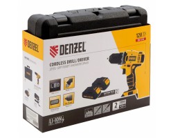 Дрель-шуруповерт аккумуляторная CDL-12-02, Li-Ion, 12 В, 1.5 А*ч, 2 аккумулятора Denzel-foto7