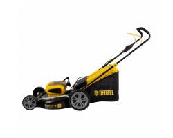 Газонокосилка аккумуляторная бесщеточная RLM450-36, Li-ion, 36 В, 4 Ач, 450 мм, травосборник 40 л Denzel-foto5