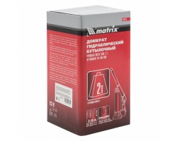 Домкрат гидравлический бутылочный, 2 т, высота подъема 181-345 мм Matrix-foto12