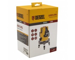 Уровень лазерный LX3, 10 м, ± 0.3 мм/1 м, 635 нм, 4 вертикальных, 1 горизонтальная плоскости, резьба 5/8 Denzel-foto7