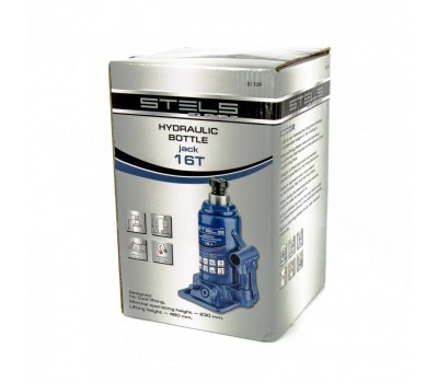Домкрат гидравлический бутылочный, 16 т, H подъема 230-460 мм Stels
