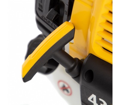 Триммер бензиновый DT 43, 43 см3, 2.5 л. с, неразъемная штанга, состоит из 2 частей Denzel Триммер бензиновый DT 43, 43 см3, 2.5 л. с, неразъемная штанга, состоит из 2 частей Denzel