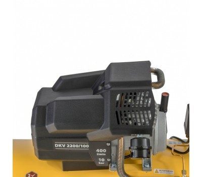 Компрессор воздушный DKV2200/100, Х-PRO 2.2 кВт, 400 л/мин, 100л Denzel
