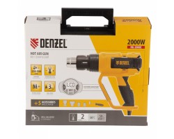 Фен технический HG-2000E, 2000 Вт, 2 режима, LCD дисплей Denzel-foto16