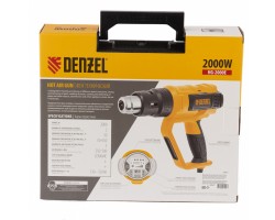 Фен технический HG-2000E, 2000 Вт, 2 режима, LCD дисплей Denzel-foto17