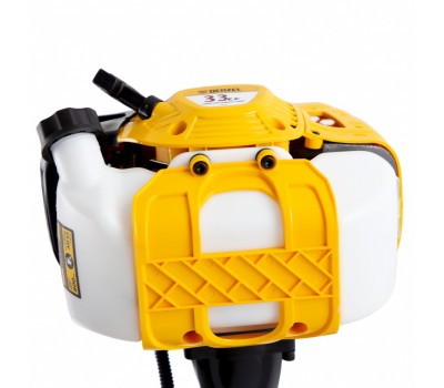 Триммер бензиновый DTL-33, 33 см3, неразъемная штанга, состоит из 2 частей Denzel