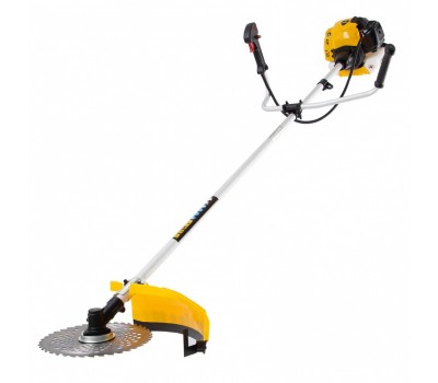 Триммер бензиновый DTL-33, 33 см3, неразъемная штанга, состоит из 2 частей Denzel