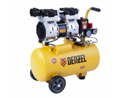 Компрессор DLS950/24 безмаслянный малошумный 950 Вт, 165 л/мин, ресивер 24 л Denzel-foto2