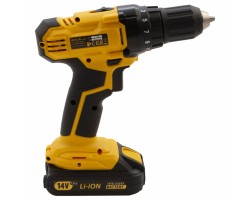 Дрель-шуруповерт аккумуляторная CDL-IB-14-02, Li-Ion, 14 В, 1.5 А*ч, 2 аккумулятора Denzel-foto4