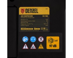Компрессор воздушный DL1100 1.1 кВт, 180 л/мин, с набором аксессуаров Denzel-foto9