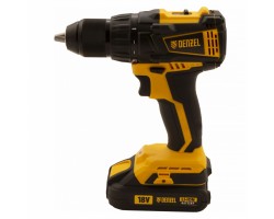 Дрель-шуруповерт аккумуляторная с бесщеточным двигателем BLDL-IB-18-02, Li-Ion, 18 В, 1.5 А/ч, 2 аккумулятора Denzel-foto3