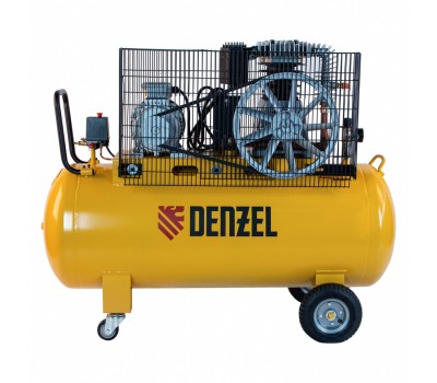 Компрессор воздушный, ременный привод BCI4000-T/200, 4.0 кВт, 200 литров, 690 л/мин Denzel