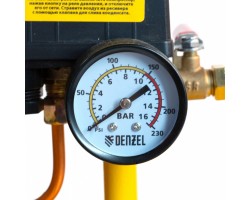 Компрессор воздушный, ременный привод BCI4000-T/200, 4.0 кВт, 200 литров, 690 л/мин Denzel-foto9