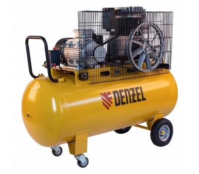 Компрессор воздушный, ременный привод BCI4000-T/200, 4.0 кВт, 200 литров, 690 л/мин Denzel