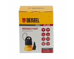 Дренажный насос DP500E, 500 Вт, подъем 7 м, 7000 л/ч Denzel-foto7