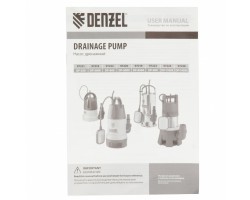 Дренажный насос DP500E, 500 Вт, подъем 7 м, 7000 л/ч Denzel-foto9