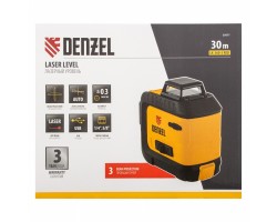 Лазерный уровень мультипризменный LX 360-3 Red, 30 м, 635 нм, аккумулятор Li 2800 мАч, резьба 5/8 Denzel-foto16