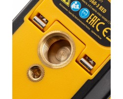 Лазерный уровень мультипризменный LX 360-3 Red, 30 м, 635 нм, аккумулятор Li 2800 мАч, резьба 5/8 Denzel-foto11