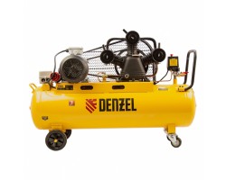 Компрессор воздушный BCW3000-T/100, ременный привод, 3.0 кВт, 100 литров, 520 л/мин Denzel-foto5