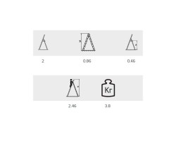 Стремянка Алюмет 2 ступени стальная-foto2