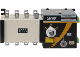 Реверсивный рубильник АВР (устройство автоматического ввода резерва) SHIQ5-100A 4P-foto2