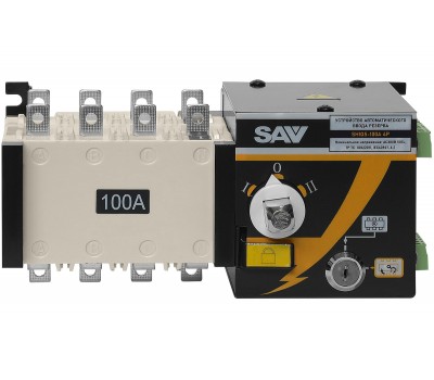 Реверсивный рубильник АВР (устройство автоматического ввода резерва) SHIQ5-100A 4P