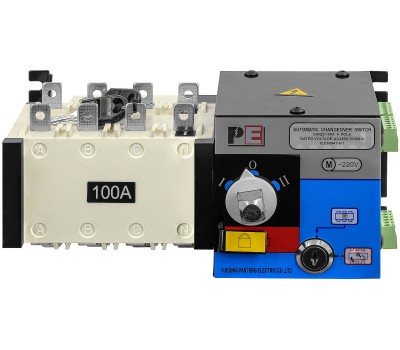 Реверсивный рубильник АВР (устройство автоматического ввода резерва) SHIQ5-100A 4P