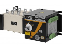 Реверсивный рубильник АВР (устройство автоматического ввода резерва) SHIQ5-100A 4P