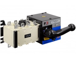 Реверсивный рубильник АВР (устройство автоматического ввода резерва) SHIQ5-100A 4P-foto10