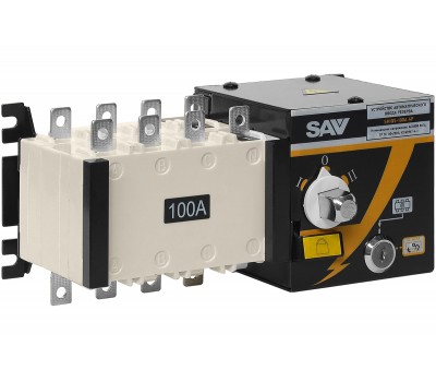 Реверсивный рубильник АВР (устройство автоматического ввода резерва) SHIQ5-100A 4P