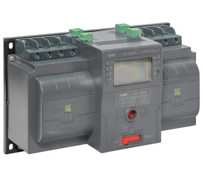 Рубильник реверсивный автоматизированный моноблочный (Блок автоматического ввода резерва АВР) CM-63/