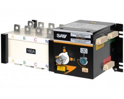 Реверсивный рубильник АВР (устройство автоматического ввода резерва) SHIQ5-160 4P