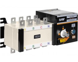 Реверсивный рубильник АВР (устройство автоматического ввода резерва) SHIQ5-160 4P-foto8